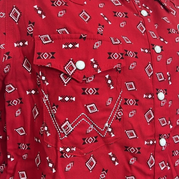 Wrangler - NWT UGA Georgia Bulldogs Retro Long Sleeve Snap Button Up Shirt Med - Picture 4 of 14